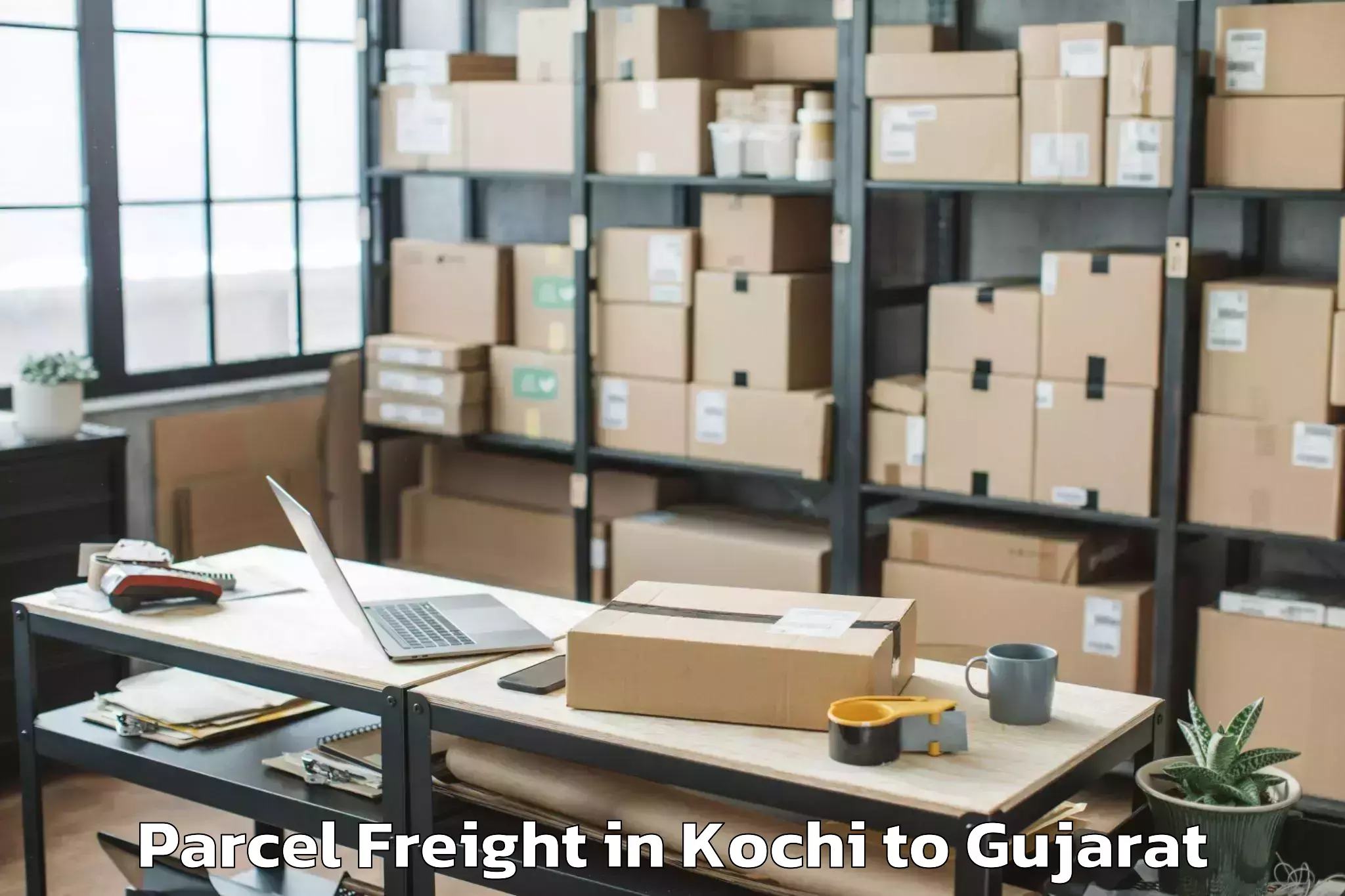 Top Kochi to Palitana Parcel Freight Available